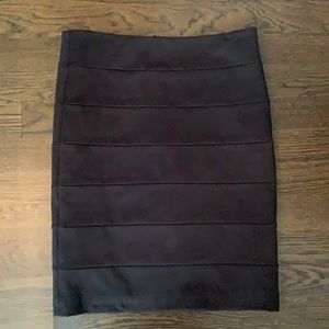 Black Privee Pencil Skirt